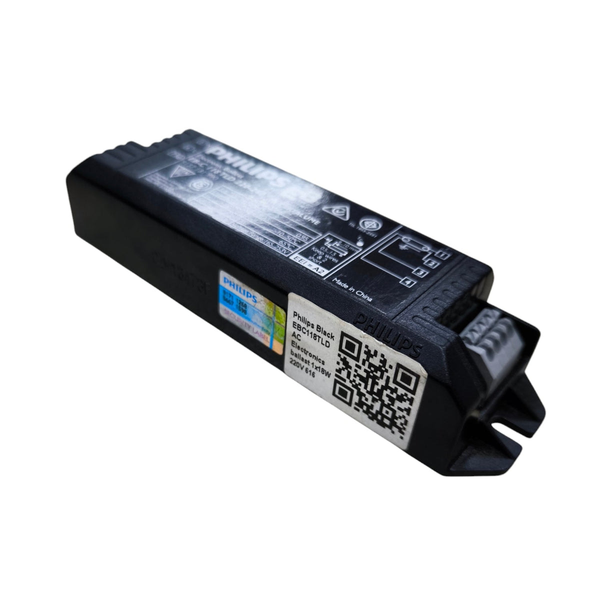Philips 18W Electronic Ballast 220V black rectangular lighting installation accessory