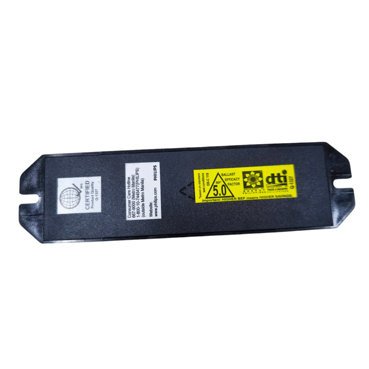 Philips 18W Electronic Ballast 220V lighting installation accessory in black rectangular casing