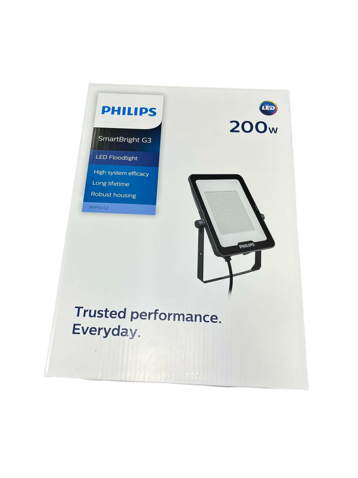 Philips 200W LED flood light SmartBright G3 with high system efficacy and robust housing