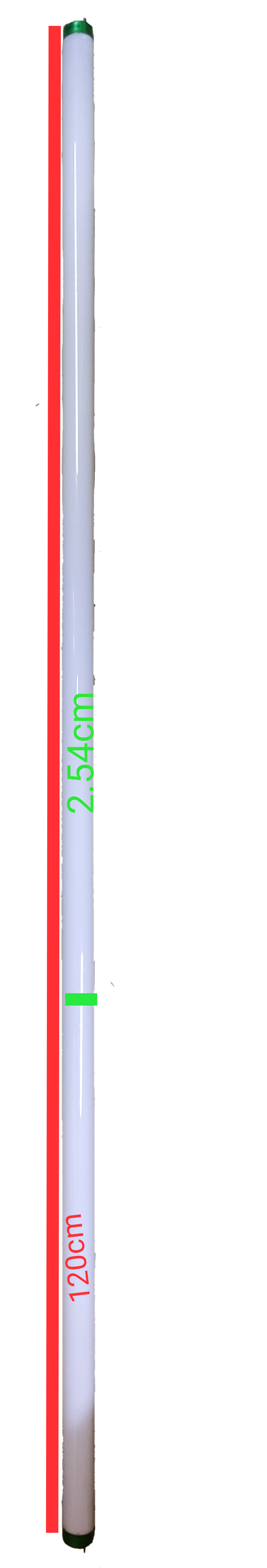 Electx Electrical Supply 36W T8 fluorescent tube light with white glow and standard length