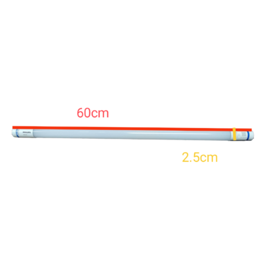Philips 8W LED tube T8 cool white 60cm length with a compact design for energy-efficient lighting