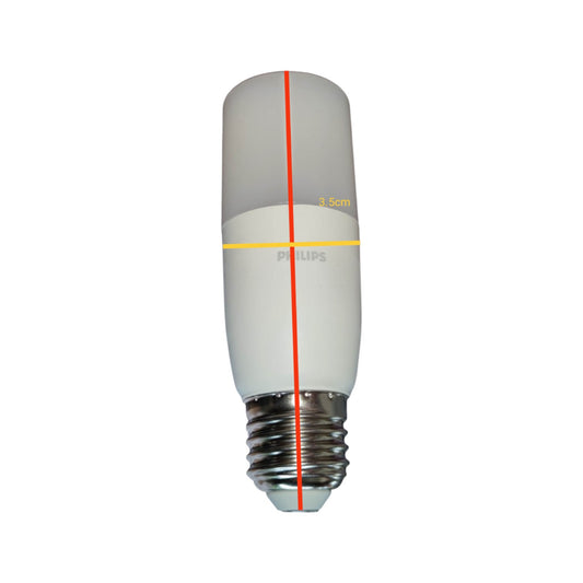 Philips E27 6500K LED bulb for eye comfort 220V with a sleek design and soft white light