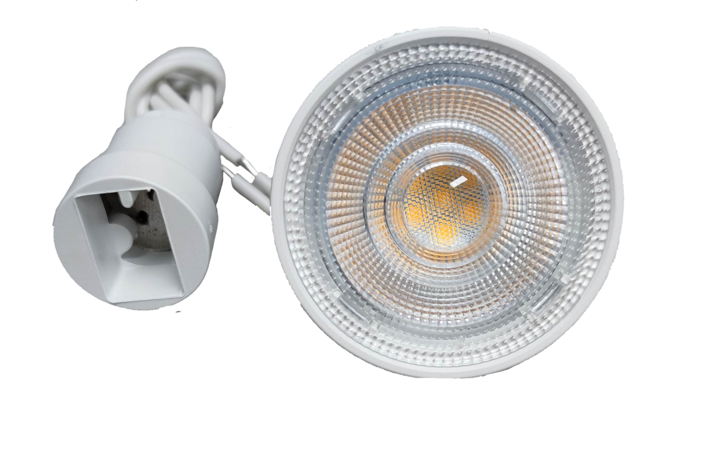 Philips MR16 LED bulb 4.5W warm white with white connector and clear lens for focused lighting