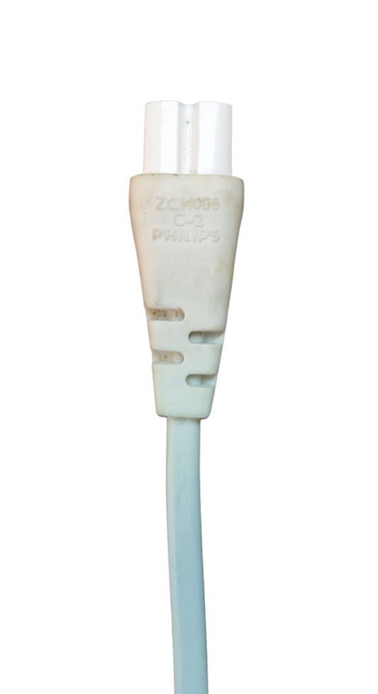 White Philips T5 batten connector wire with two-pin socket for T5 fluorescent tubes