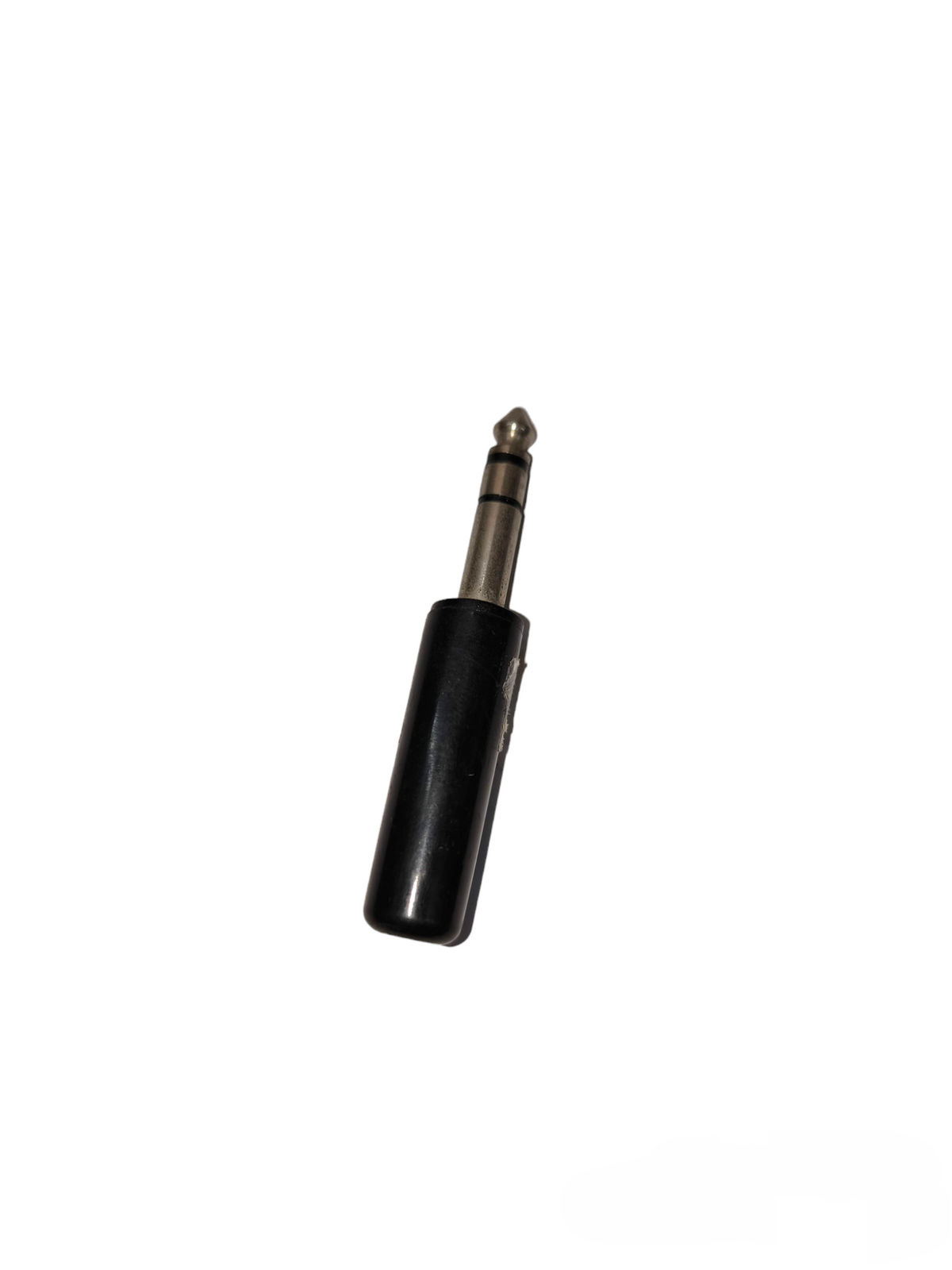 PL-55 Stereo Plug with Plastic Handle microphone accessory with black plastic handle and metal plug