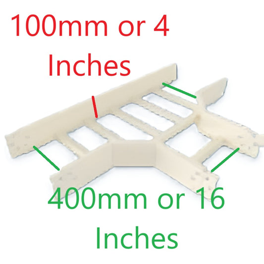 Royu cable management white plastic organizer measuring 400mm x 100mm or 4 Inches x 16 Inches