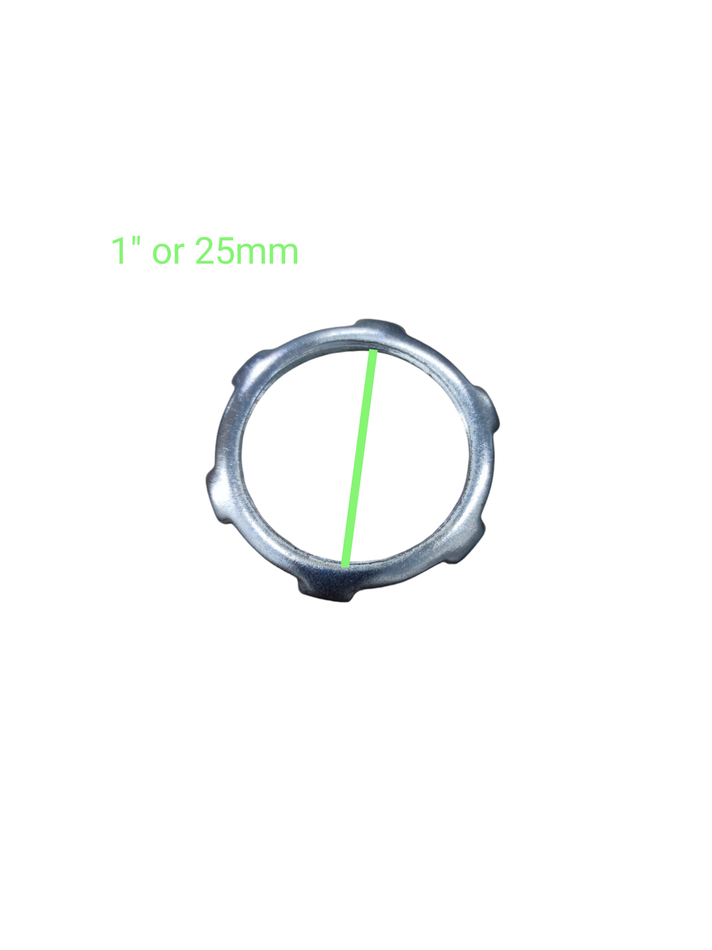 Local vendor Locknut for RSC Pipes 15mm metal round scalloped locknut for conduit fittings