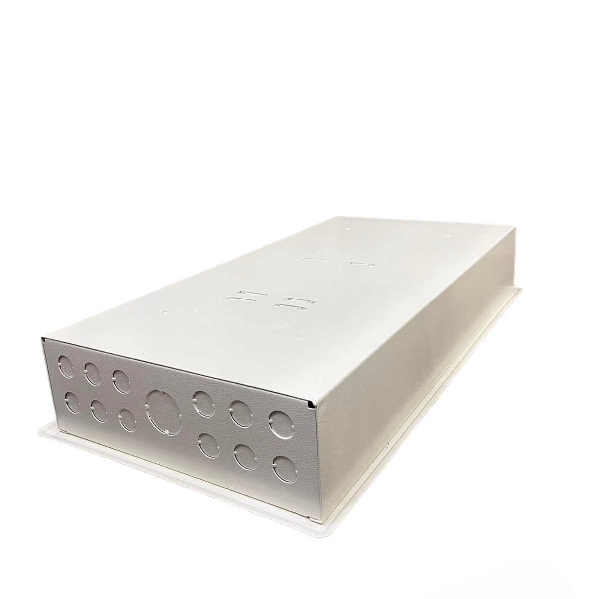 Koten 10 Branches Panel Board with 250A 2P Main white metal distribution enclosure with knockout holes