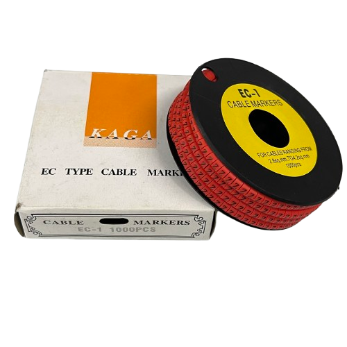 Cable (Z) Marker Red 2.6mm to 4.2mm 1000pcs per Roll EC-1 Wire Tagging