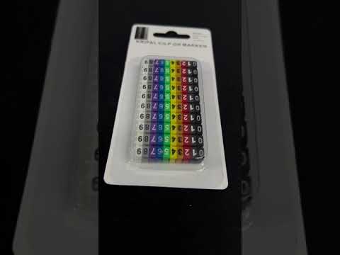 Cable Marker Clip On 0-9 Assorted Color 2.5MM - KCM-2.5MM