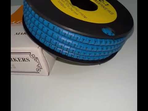 Cable "J" Marker 2.6mm to 4.2mm Blue EC-1B, 1000PCS
