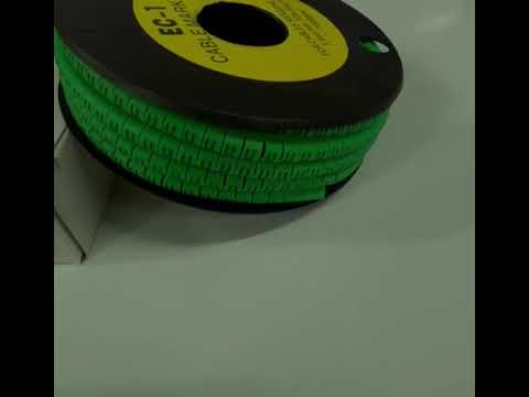 Cable (U) Marker EC-1 Green 2.6mm to 4.2mm 1000pcs 1 Roll EC-1G(U)