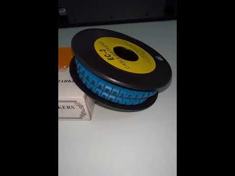 Grippes (8) Cable Marker 5.0mm to 7.2mm (350pcs) Blue EC-3B(8)