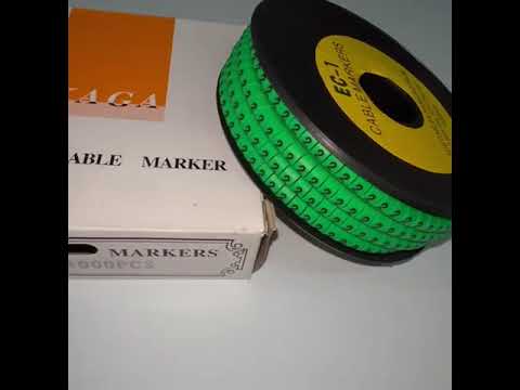Cable "2" Marker EC-1 Green 2.6mm to 4.2mm 1000pcs 1 Roll