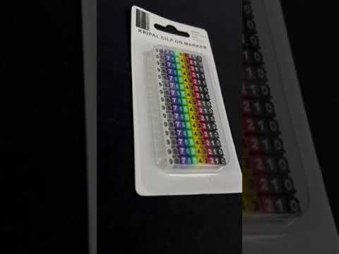 Cable Marker Clip On 0-9 Assorted Color 1.5MM KCM-1.5MM