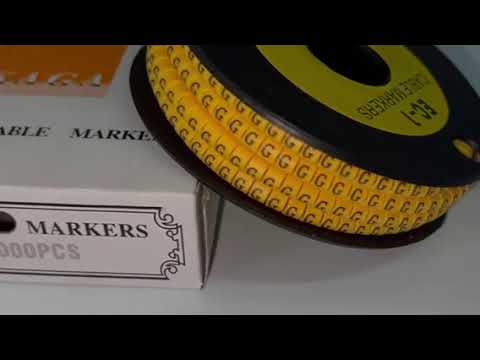 Cable "G" Marker 2.6mm to 4.2mm Yellow EC-1Y, 1000PCS