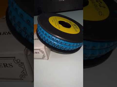 Grippes (S) Cable Marker 3.6mm to 5.2mm Color Blue 1roll 500pcs EC-2B