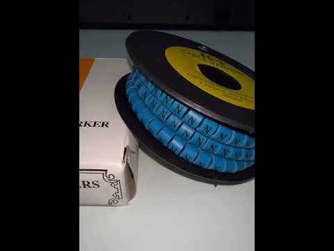 Grippes (N) Cable Marker 5.0mm to 7.2mm (350pcs) Blue EC-3B(N)