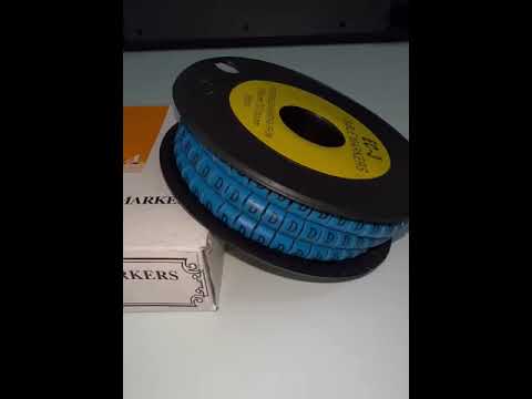 Grippes (D) Cable Marker 5.0mm to 7.2mm (350pcs) Blue EC-3B(D)