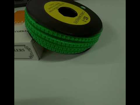 Cable (T) Marker EC-1 Green 2.6mm to 4.2mm 1000pcs 1 Roll EC-1G(T)