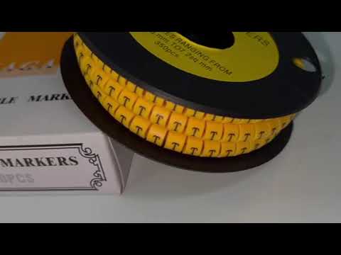 Cable Marker "T" 5.0mm to 7.2mm EC-3 Yellow (350PCS)