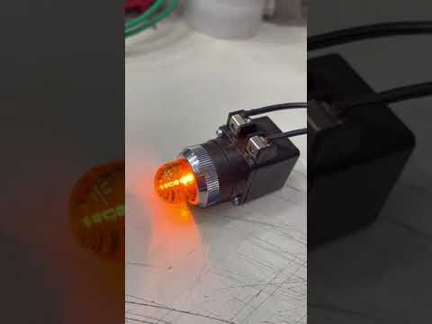 Auspicious 25mm Pilot Lamp Transformer Type, Pilot Light 110V YELLOW