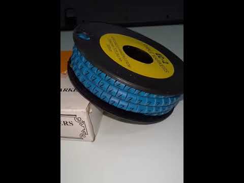 Grippes (Z) Cable Marker 3.6mm to 5.2mm Color Blue 1roll 500pcs EC-2B