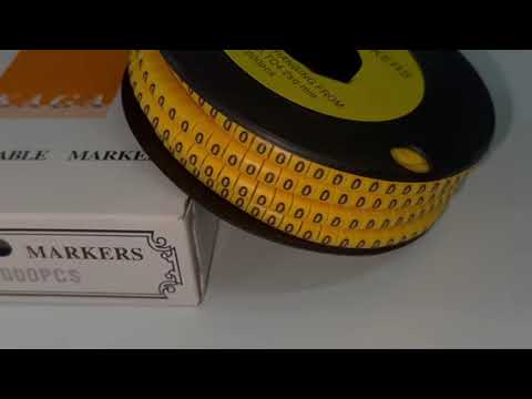 Cable 0 Marker 2.6mm to 4.2mm (1000pcs) Yellow EC-1Y