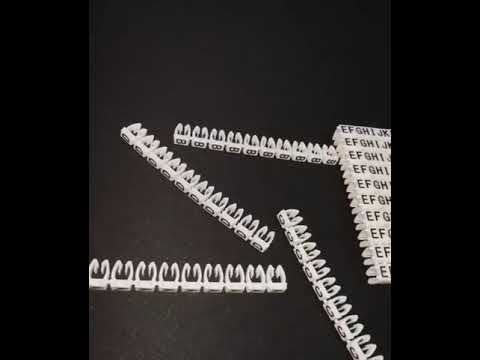 Cable Marker Clip On Type A-Z 4.0-5.5mm White 260PC - KCM-4MM(A-Z)W