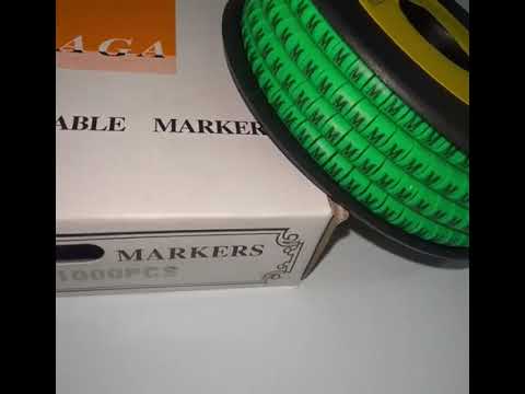Cable (M) Marker EC-1 Green 2.6mm to 4.2mm 1000pcs 1 Roll EC-1G(M)