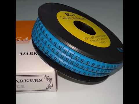 Cable (S) Marker 2.6mm to 4.2mm 1000pcs Blue EC-1B