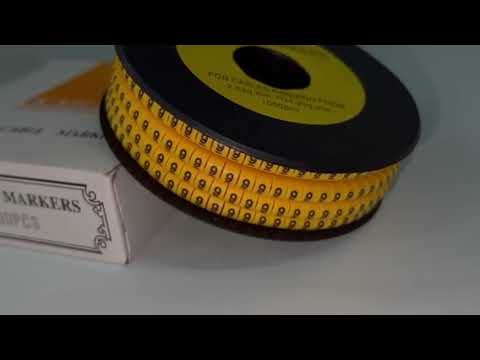 Cable (9) Marker 2.6mm to 4.2mm Yellow EC-1Y, 1000PCS