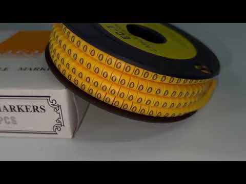 Cable (O) Marker 2.6mm to 4.2mm ( 1000pcs) Yellow EC-1Y