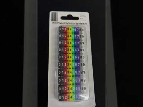 Cable Marker Clip On 0-9 Assorted Color 6MM KCM-6MM