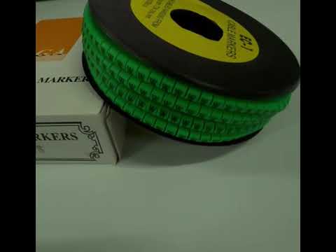 Cable (W) Marker EC-1 Green 2.6mm to 4.2mm 1000pcs 1 Roll EC-1G(W)