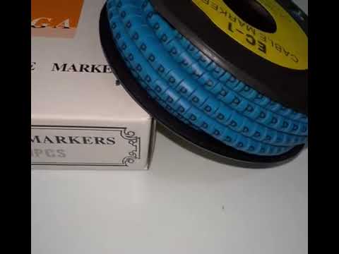 Cable (P) Marker 2.6mm to 4.2mm 1000pcs Blue EC-1B