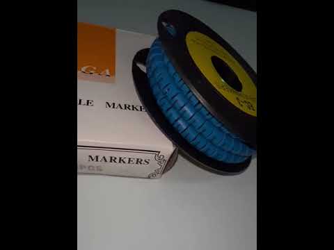 Grippes (L) Cable Marker 5.0mm to 7.2mm (350pcs) Blue EC-3B(L)