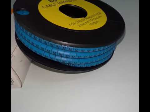 Cable (N) Marker 2.6mm to 4.2mm 1000pcs Blue EC-1B