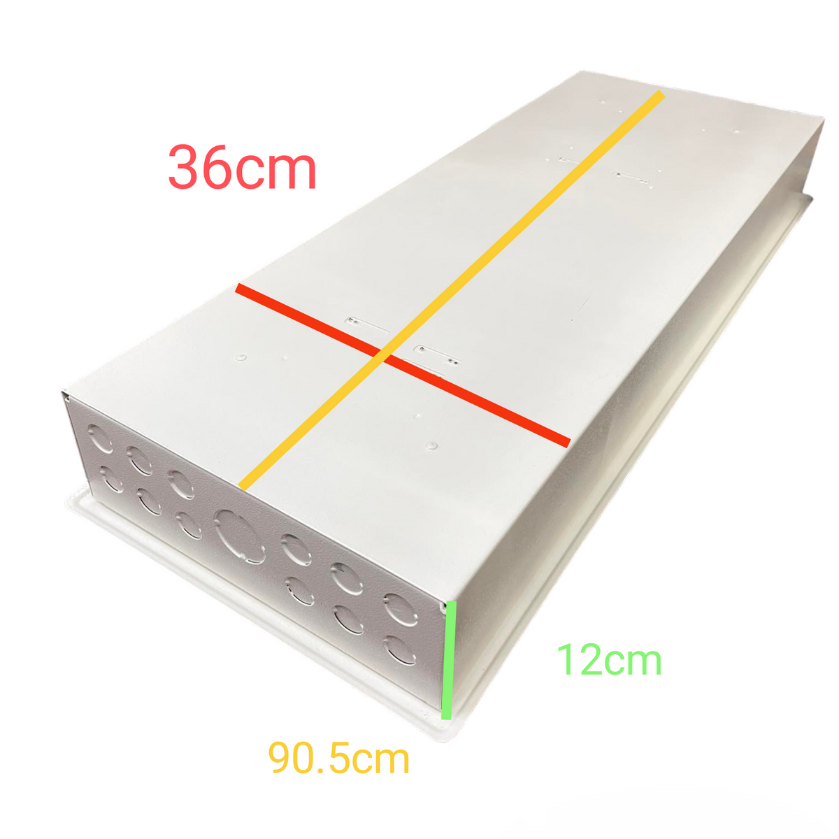 Koten 250SPS main 20 branch panel white metal distribution box 90.5cm x 36cm x 12cm with knockouts