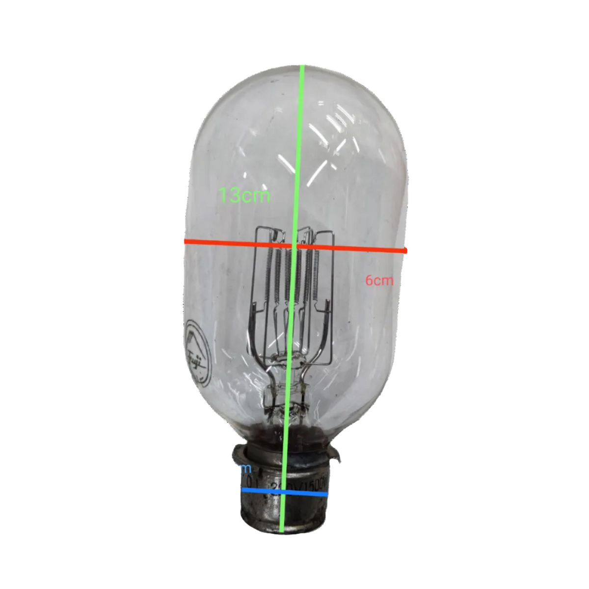 Fuji incandescent projector lamp 1500W B22 220V bulb with clear glass and metal base