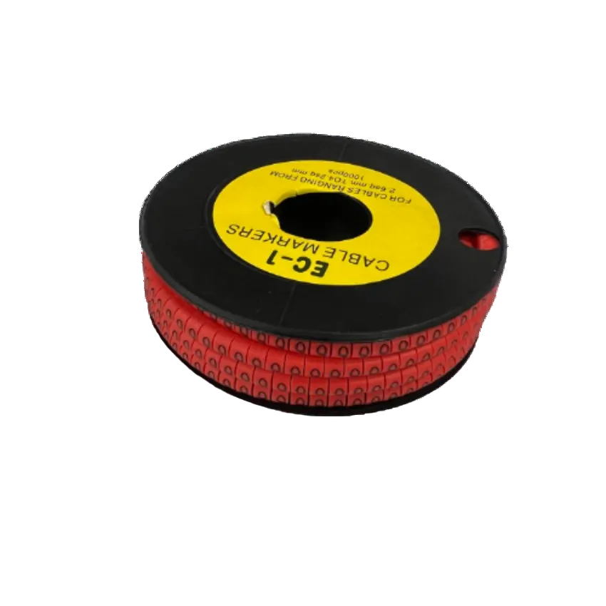 Grippes Q Marker Red 2.6mm to 4.2mm 1000pcs cable markers spool for cable management