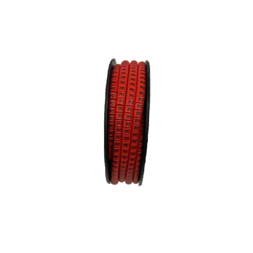 Grippes cable management spool with R Marker Red 2.6mm to 4.2mm 1000pcs red markers for wire labeling
