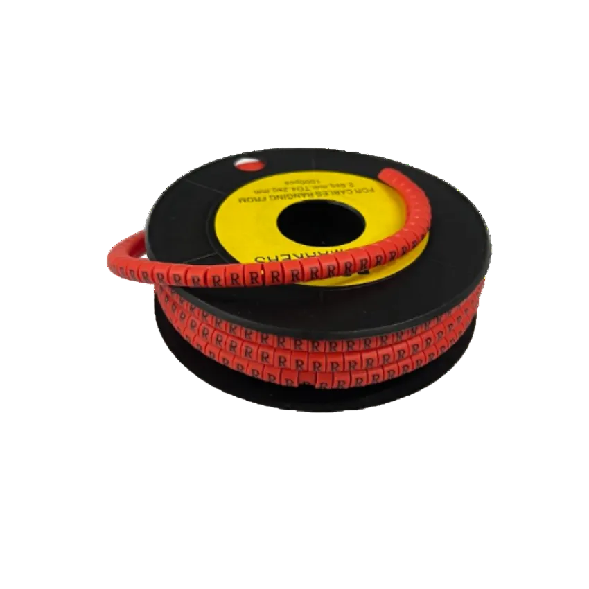Grippes cable management spool with R Marker Red 2.6mm to 4.2mm 1000pcs red cable markers for wires