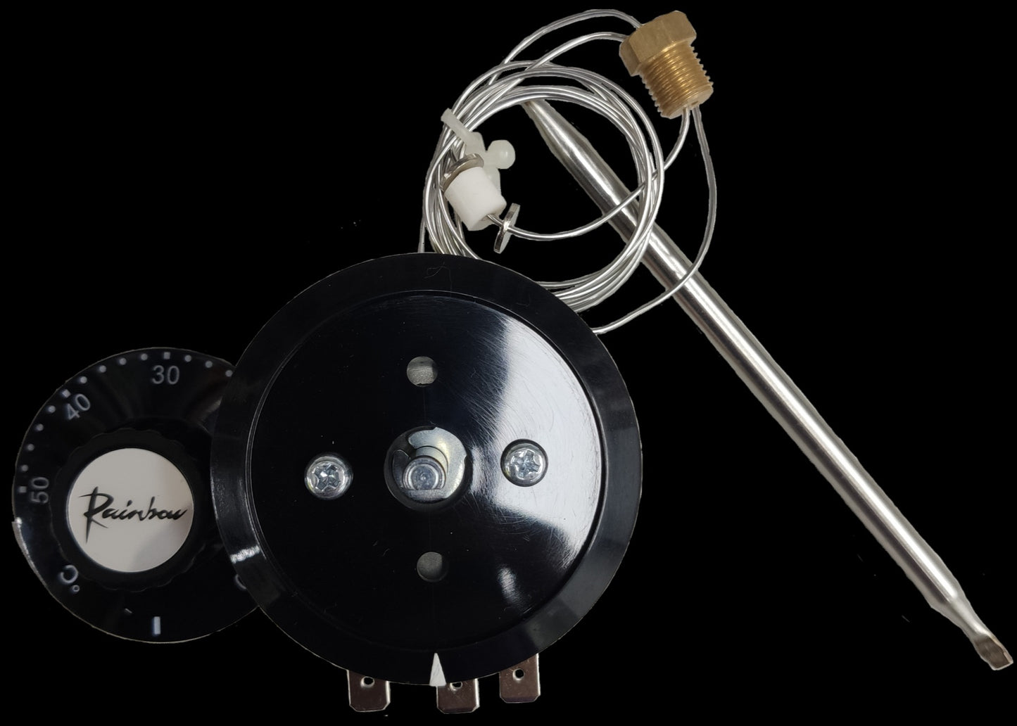 Rainbow 220V thermostat controller for water dispensers and filters with temperature dial and probe