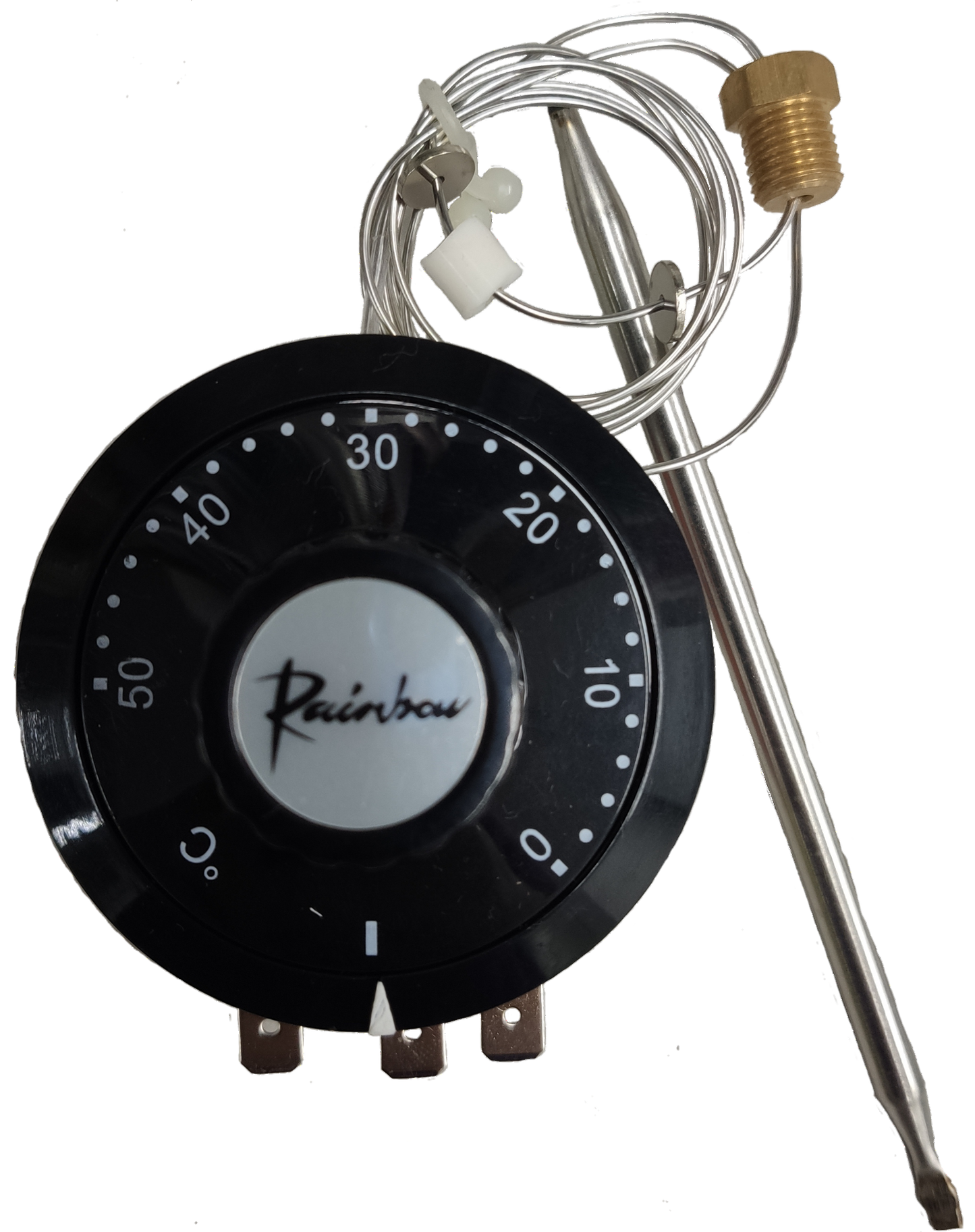 Rainbow 220V thermostat controller for water dispensers and filters with temperature dial and sensor probe
