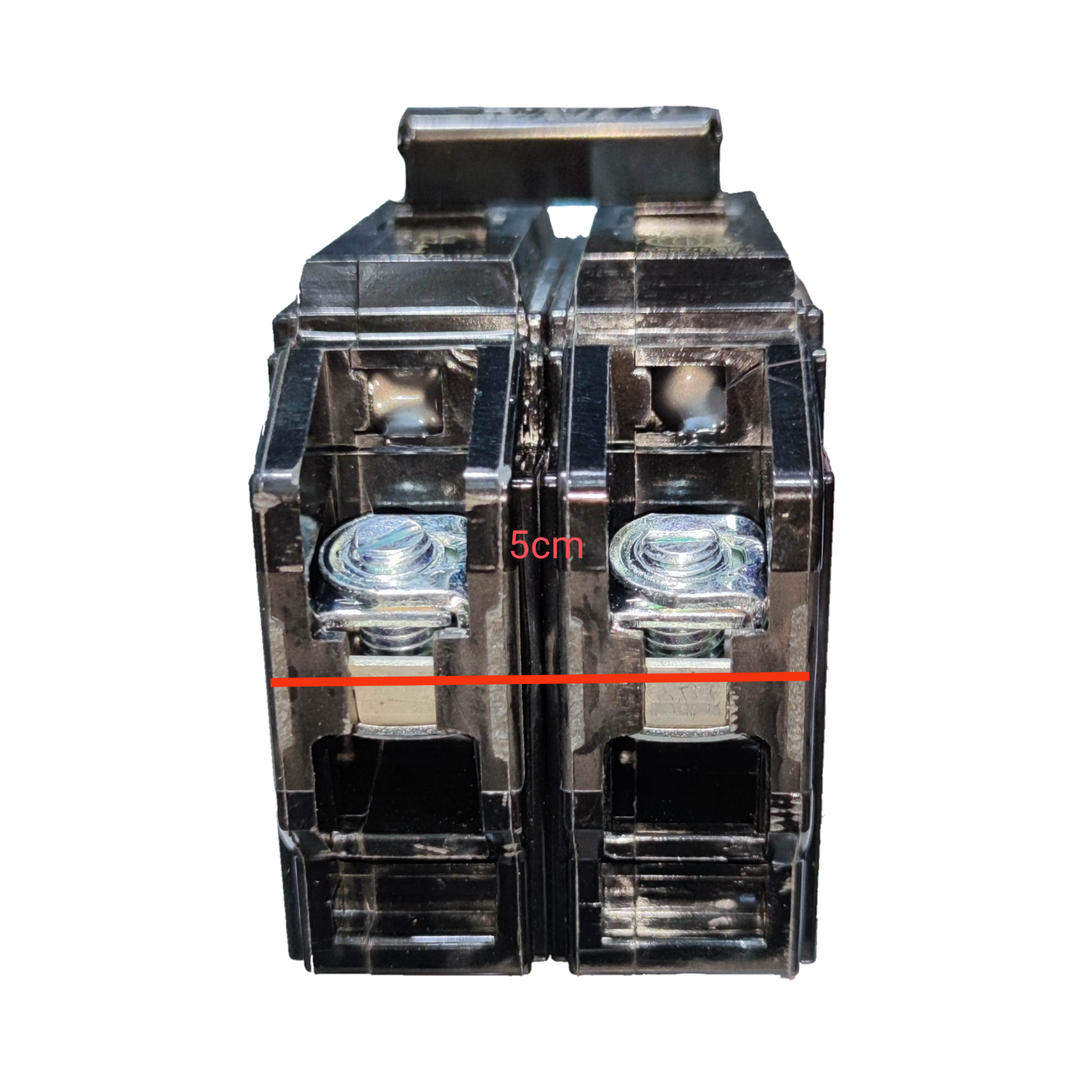 Royu 2 pole 220V bolt on breaker with clear terminals and compact design for efficient circuit protection