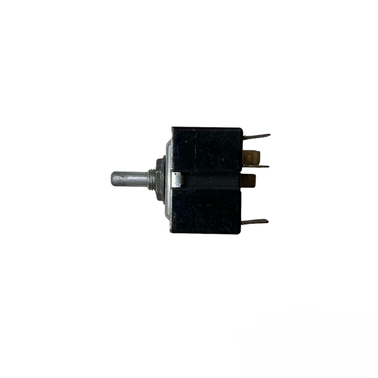 ARK-LES USA Infinite Switch 26A 120V - 240V replacement stove control with metal shaft and three spade terminals