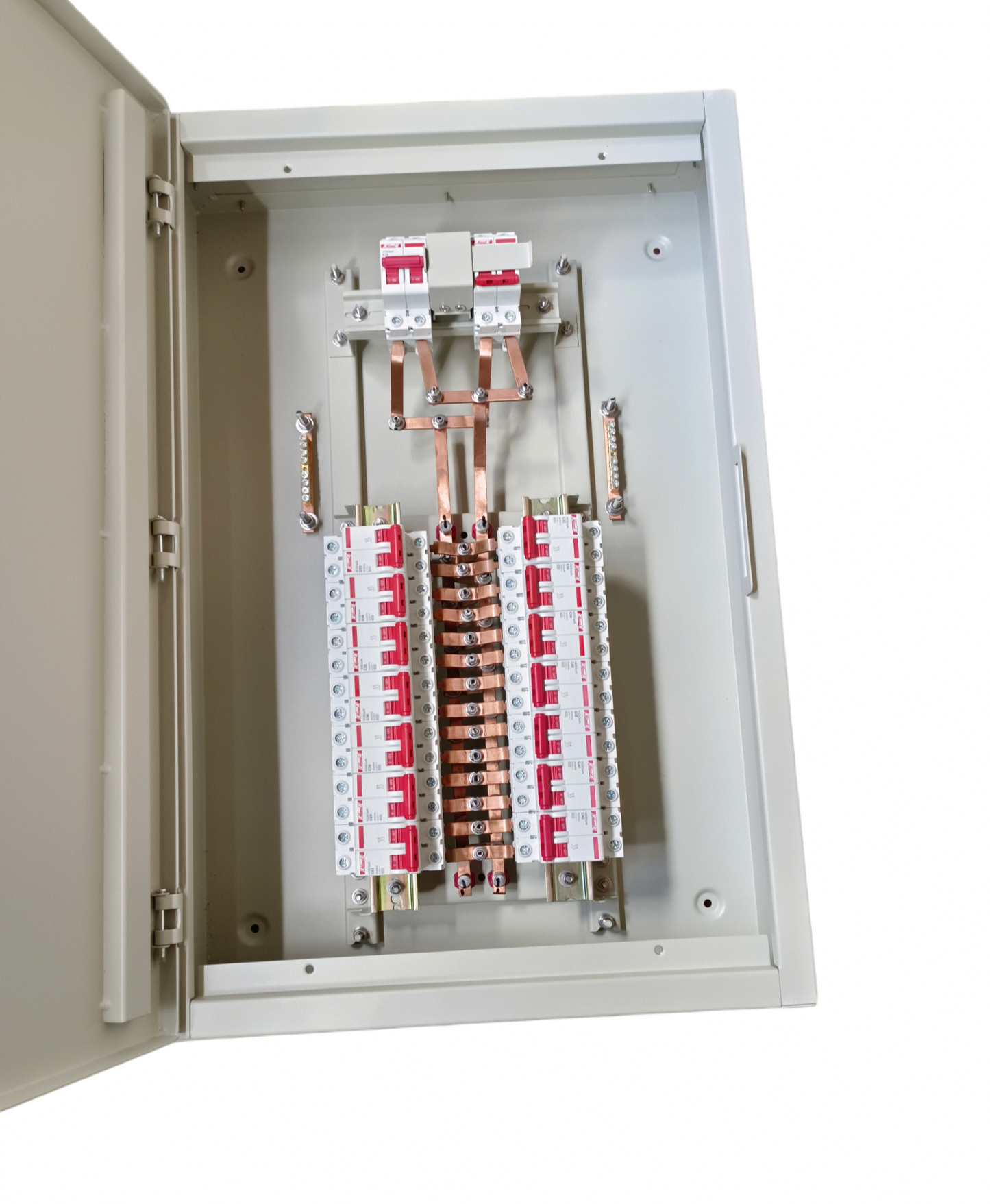 Electx Electrical Supply electrical panel with copper busbars and MCBs MTS Main 63A 2Pole with 14 Branches 2 Pole