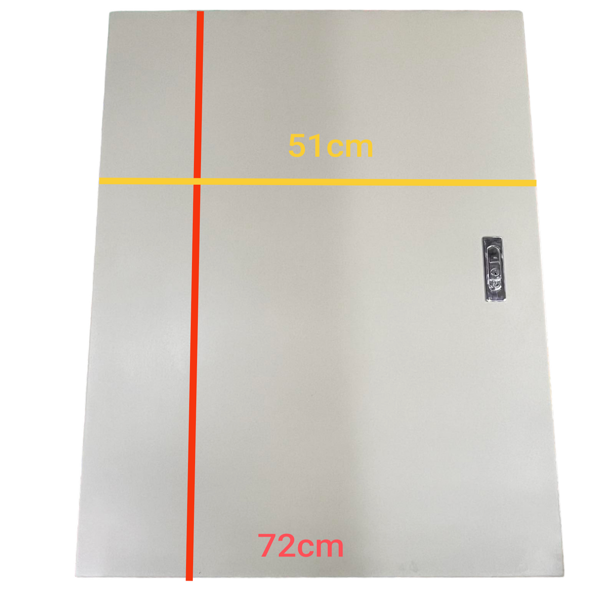 Schneider and Royu Panel Board 250A 3 Pole MCCB Main electrical enclosure measuring 72cm by 51cm
