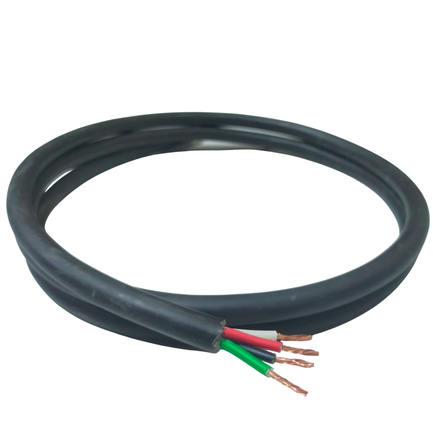 Phelps Dodge 1.25mm 4 core royal cord wire with exposed copper ends and black insulation